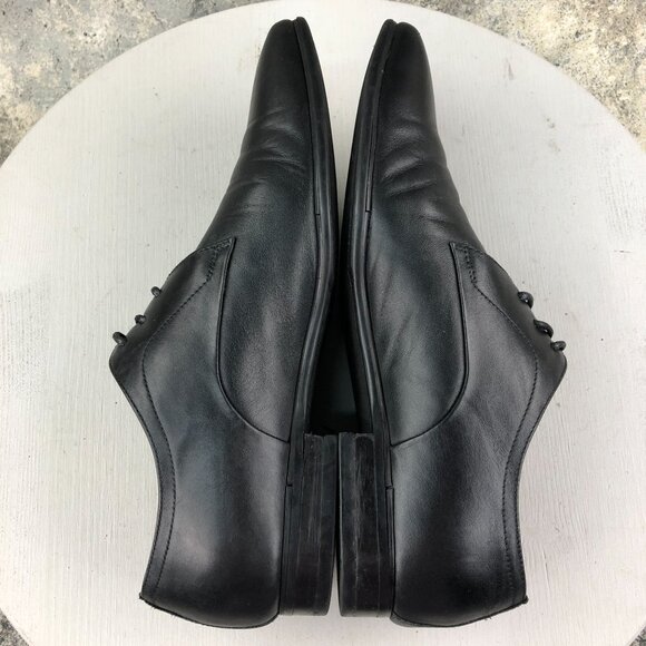 Balmain Paris Men\'s Size 41 EEE Black Leather Lace-Up Derby Oxford Dress Shoes main image 7